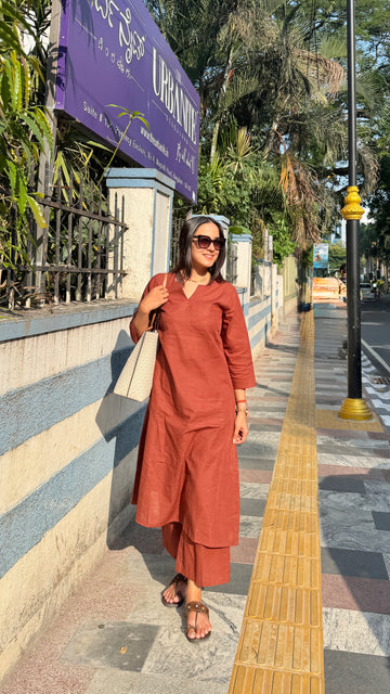 Khirasa_Brown_V_Neck